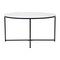 Merrick Lane Fairdale Coffee Table with Round Cross Brace Frame